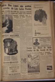 Página do jornal Correio do Ceará de outubro de 1946