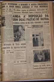 Página do jornal Correio do Ceará de outubro de 1946