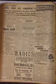 Página do jornal Correio do Ceará de dezembro de 1946