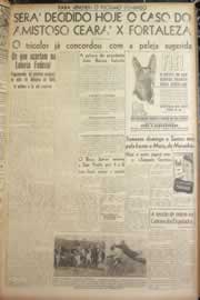 Página do jornal Correio do Ceará de janeiro de 1947