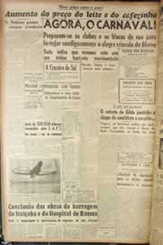 Página do jornal Correio do Ceará de janeiro de 1947