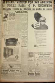 Página do jornal Correio do Ceará de janeiro de 1947