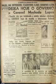 Página do jornal Correio do Ceará de janeiro de 1947