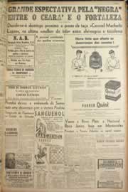 Página do jornal Correio do Ceará de janeiro de 1947