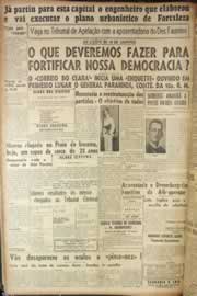 Página do jornal Correio do Ceará de janeiro de 1947