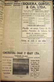 Página do jornal Correio do Ceará de março de 1947