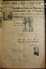 Página do jornal Correio do Ceará de março de 1947