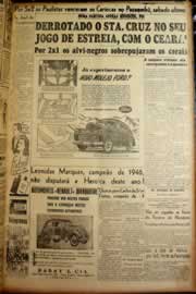 Página do jornal Correio do Ceará de março de 1947