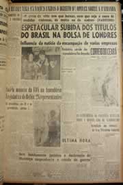 Página do jornal Correio do Ceará de março de 1947