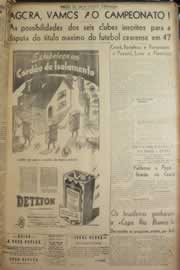 Página do jornal Correio do Ceará de abril de 1947
