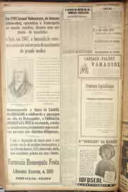 Página do jornal Correio do Ceará de abril de 1947