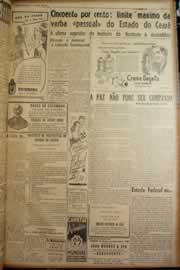 Página do jornal Correio do Ceará de abril de 1947