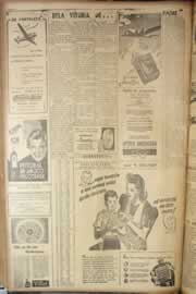 Página do jornal Correio do Ceará de abril de 1947