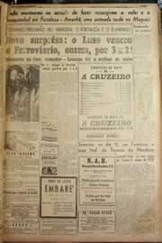 Página do jornal Correio do Ceará de maio de 1947