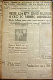 Página do jornal Correio do Ceará de maio de 1947