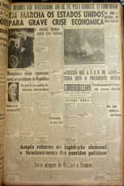 Página do jornal Correio do Ceará de maio de 1947
