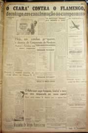 Página do jornal Correio do Ceará de maio de 1947