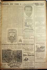 Página do jornal Correio do Ceará de maio de 1947