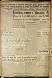 Página do jornal Correio do Ceará de junho de 1947
