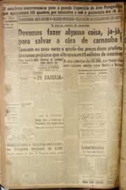 Página do jornal Correio do Ceará de junho de 1947
