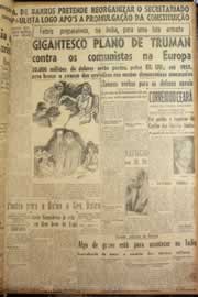 Página do jornal Correio do Ceará de junho de 1947