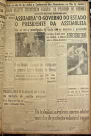 Página do jornal Correio do Ceará de junho de 1947
