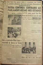 Página do jornal Correio do Ceará de junho de 1947