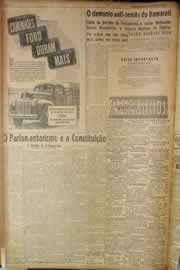 Página do jornal Correio do Ceará de junho de 1947