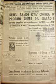 Página do jornal Correio do Ceará de julho de 1947