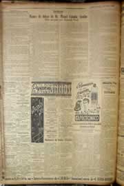 Página do jornal Correio do Ceará de agosto de 1947