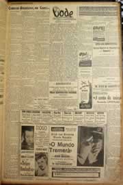 Página do jornal Correio do Ceará de agosto de 1947