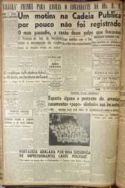 Página do jornal Correio do Ceará de agosto de 1947