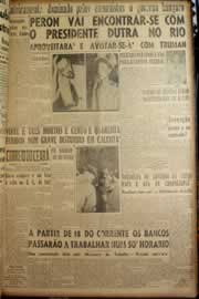 Página do jornal Correio do Ceará de agosto de 1947