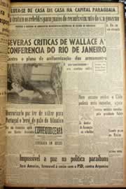 Página do jornal Correio do Ceará de agosto de 1947