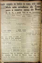 Página do jornal Correio do Ceará de agosto de 1947
