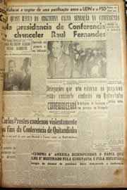 Página do jornal Correio do Ceará de agosto de 1947