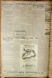 Página do jornal Correio do Ceará de agosto de 1947