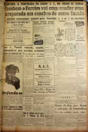 Página do jornal Correio do Ceará de agosto de 1947