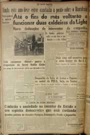 Página do jornal Correio do Ceará de agosto de 1947