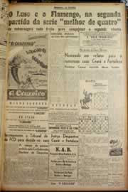Página do jornal Correio do Ceará de setembro de 1947