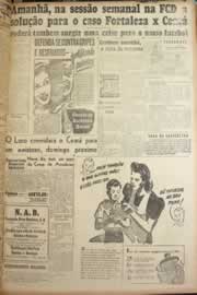 Página do jornal Correio do Ceará de setembro de 1947