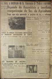 Página do jornal Correio do Ceará de setembro de 1947
