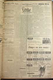 Página do jornal Correio do Ceará de setembro de 1947