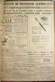 Página do jornal Correio do Ceará de outubro de 1947