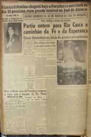 Página do jornal Correio do Ceará de outubro de 1947
