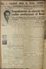 Página do jornal Correio do Ceará de outubro de 1947