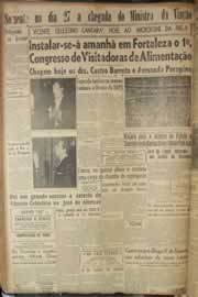 Página do jornal Correio do Ceará de outubro de 1947