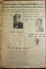 Página do jornal Correio do Ceará de outubro de 1947