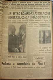 Página do jornal Correio do Ceará de outubro de 1947