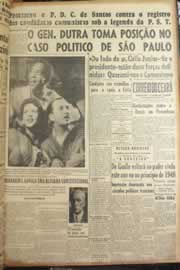 Página do jornal Correio do Ceará de outubro de 1947